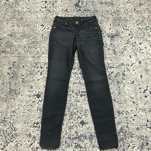 True Religion Gray Corduroy skinny jeans - Picture 1 of 3